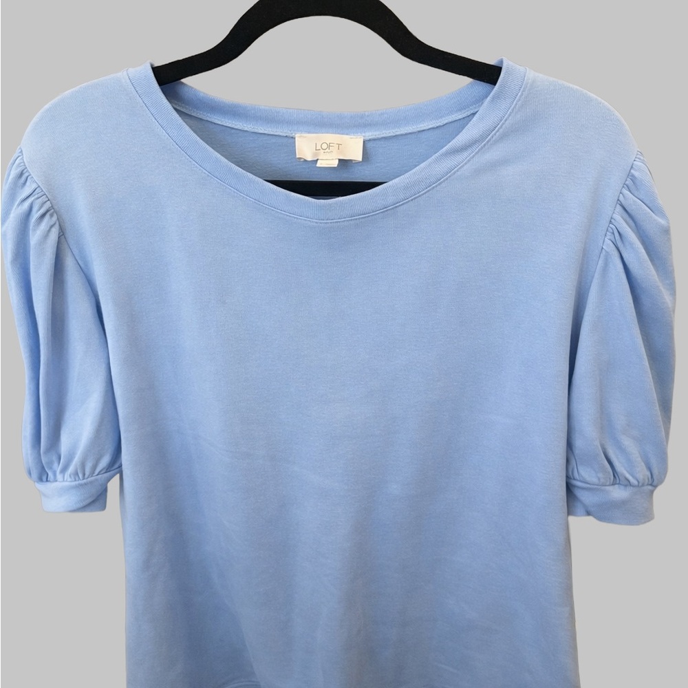 LOFT Light Blue Short Sleeve Top